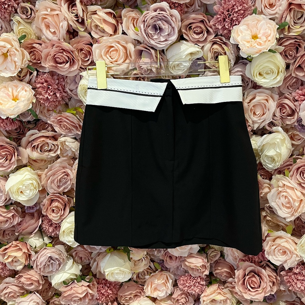 European Fashion Sophisticated Black Mini Skirt Sizes 36/38/40